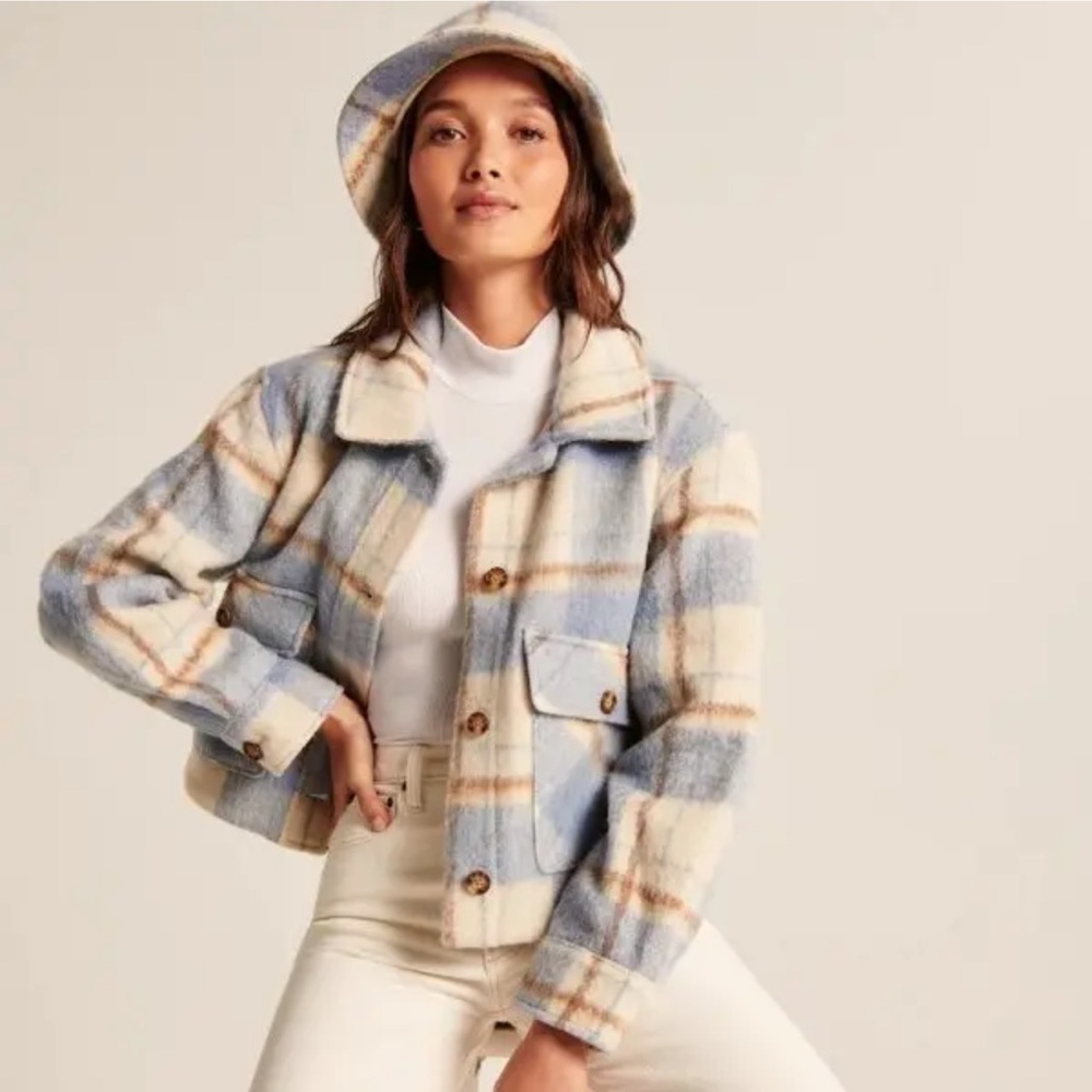 Abercrombie Cropped Shirt Jacket